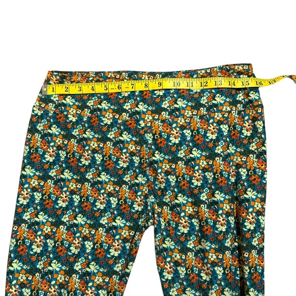 LuLaRoe Floral Leggings - Green and Orange - Picture 4 of 4